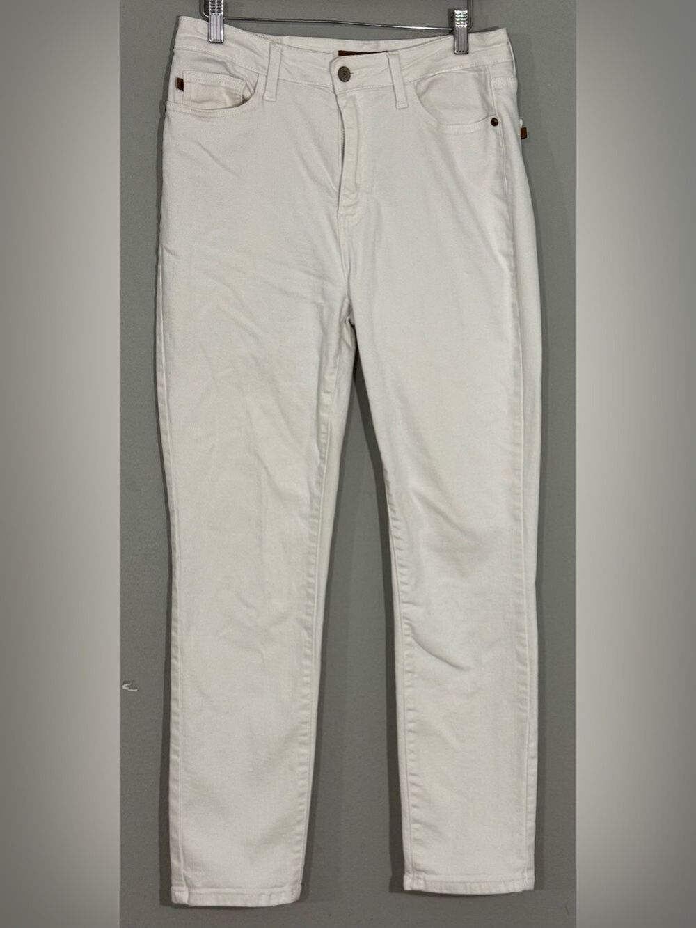 Judy Blue White Skinny Jeans Womens 11/30 Mid Rise Stretch Denim Pants